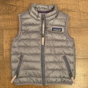 Patagonia Purple Down Puffer Vest Size 12-18 Months